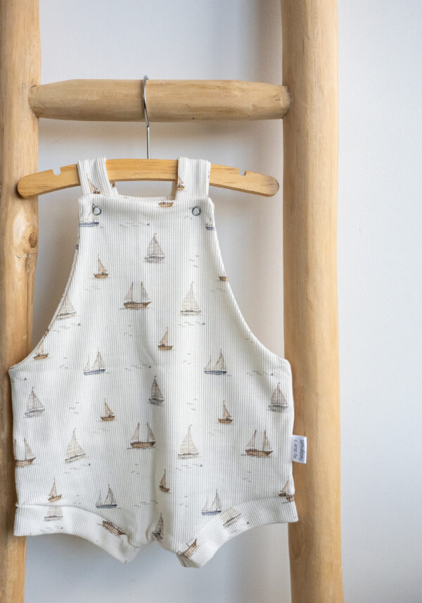 Tuinbroek shortie in jeanslook