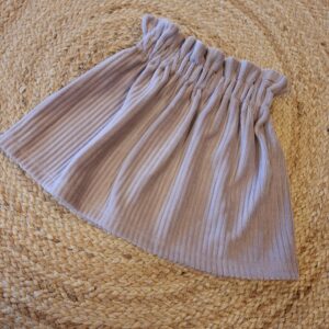 Rokje paperbag roze corduroy